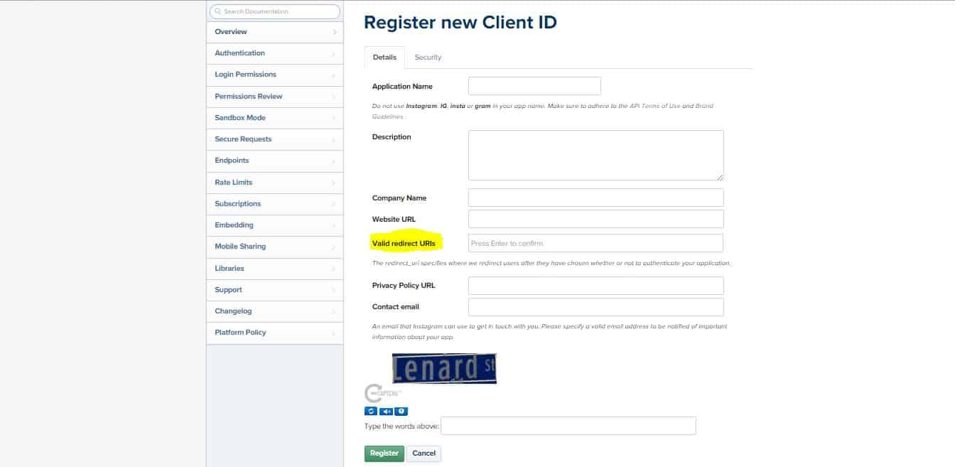 register-new-client-id-
